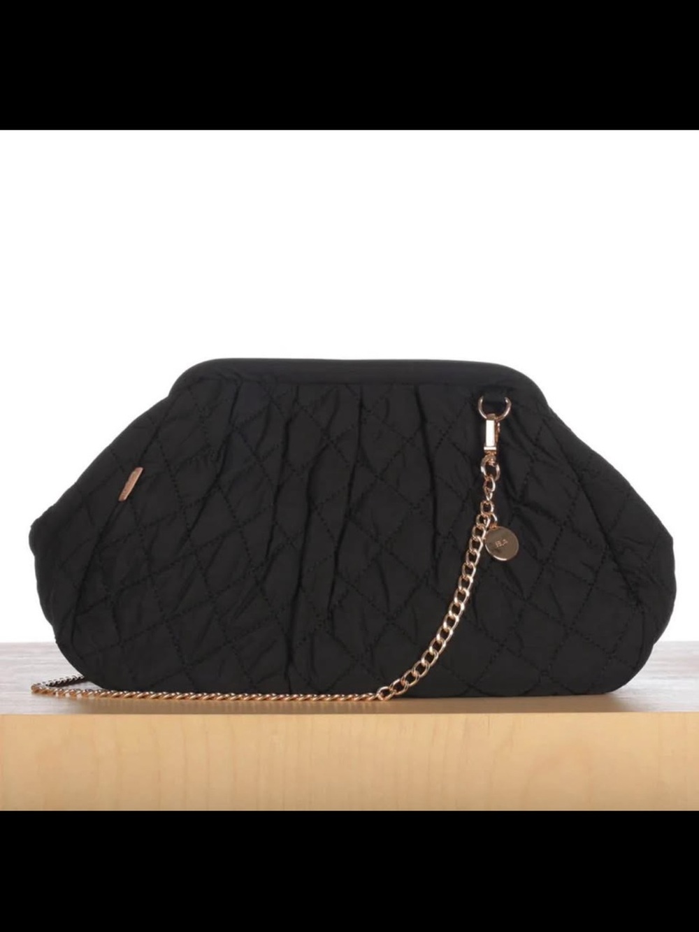 ELA X JILLIAN HARRIS - FRAME CLUTCH - BLACK